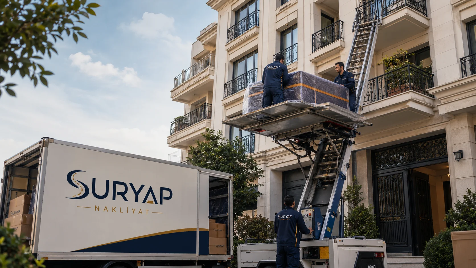 Suryap Nakliyat asansörlü taşımacılık hizmeti